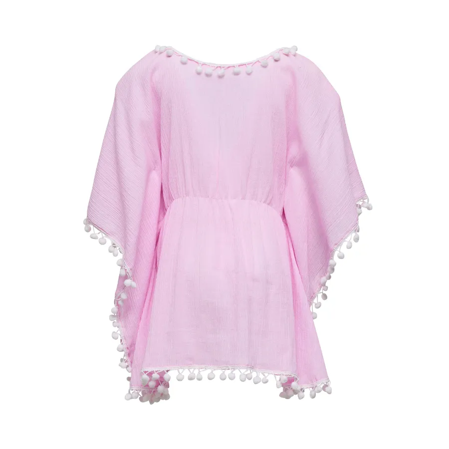 Snapper Rock Sherbet Pom Pom Cover Up G11068 - Pink