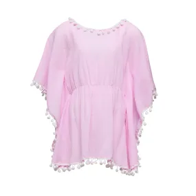 Snapper Rock Sherbet Pom Pom Cover Up G11068 - Pink