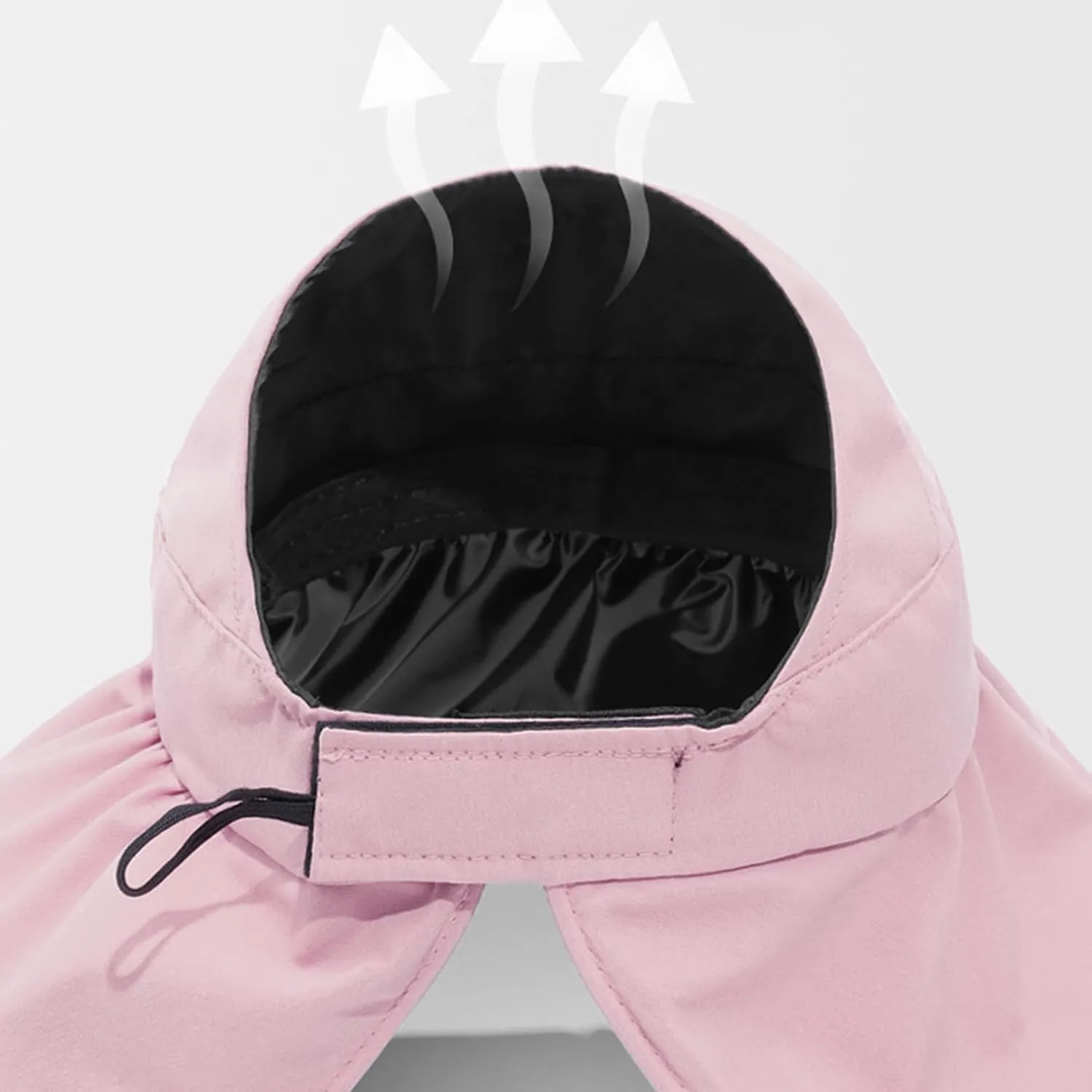 Super Wide Brim Women Sun Hat Outdoor UV Protection Hollow Top Sun Hat Ponytail Foldable Anti-UV Travel Beach Hat Summer