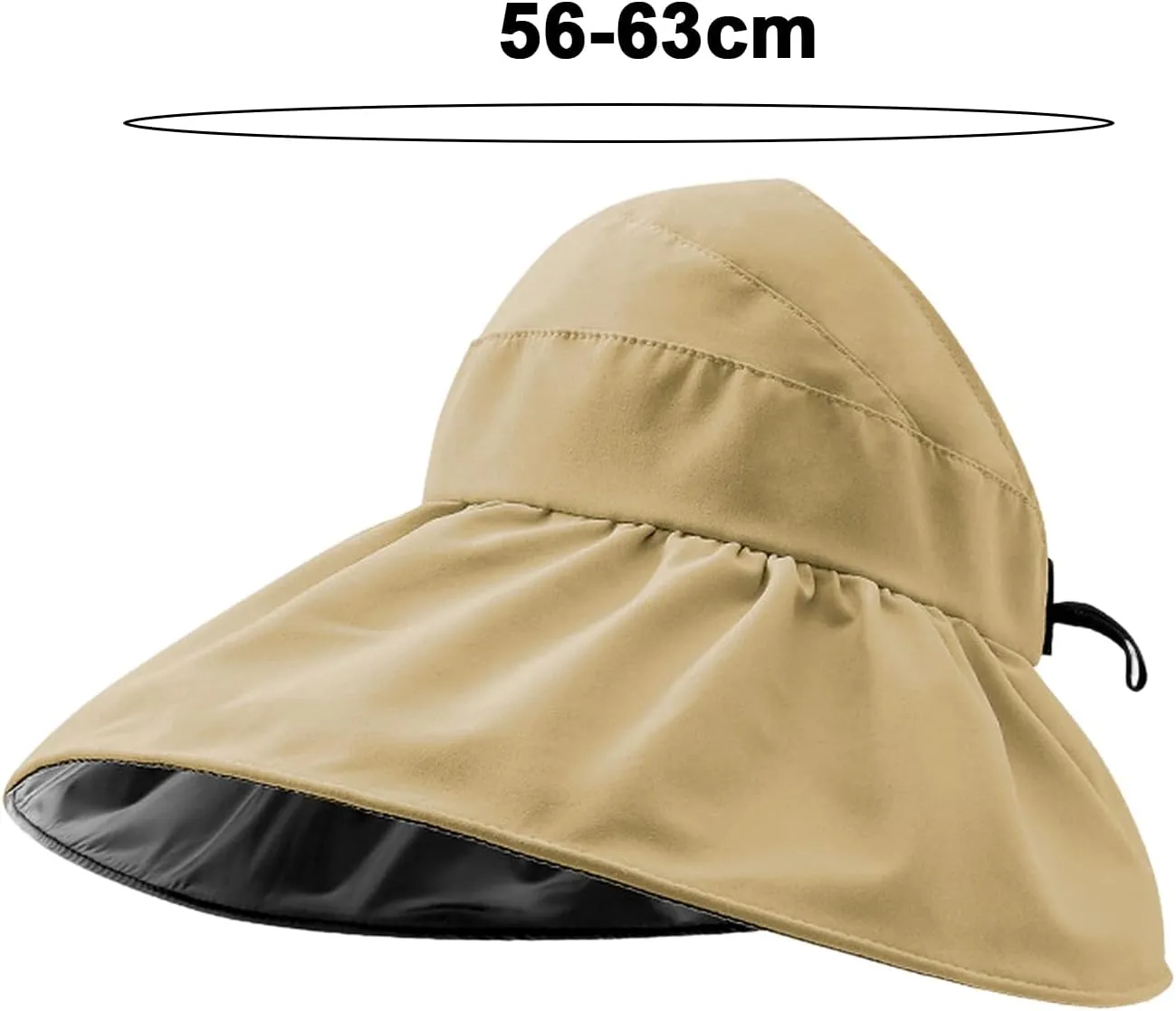 Super Wide Brim Women Sun Hat Outdoor UV Protection Hollow Top Sun Hat Ponytail Foldable Anti-UV Travel Beach Hat Summer