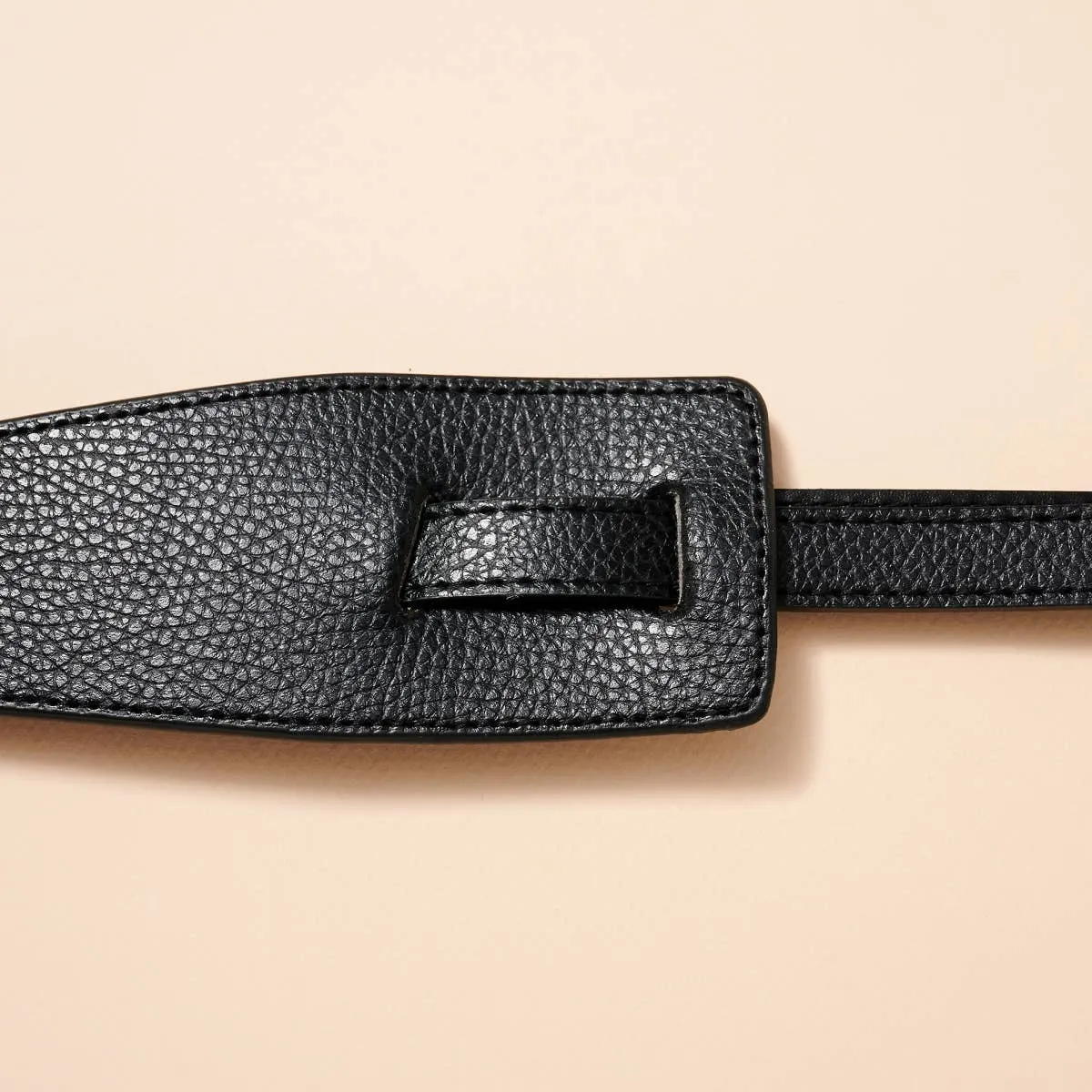 Tie Faux Leather Belt