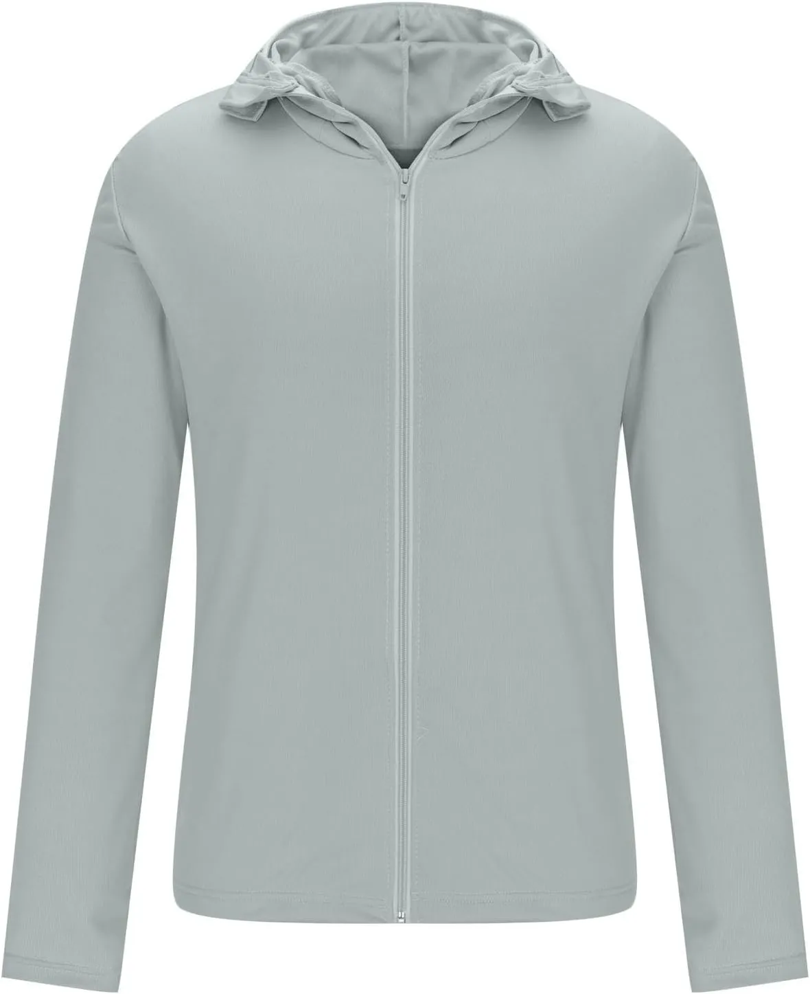 Unisex UPF 50  Light Jacket Full Zip Sun Protection Hoodie Long Sleeve Sun Shirts UV Fishing Hiking Athletic Running Outwear