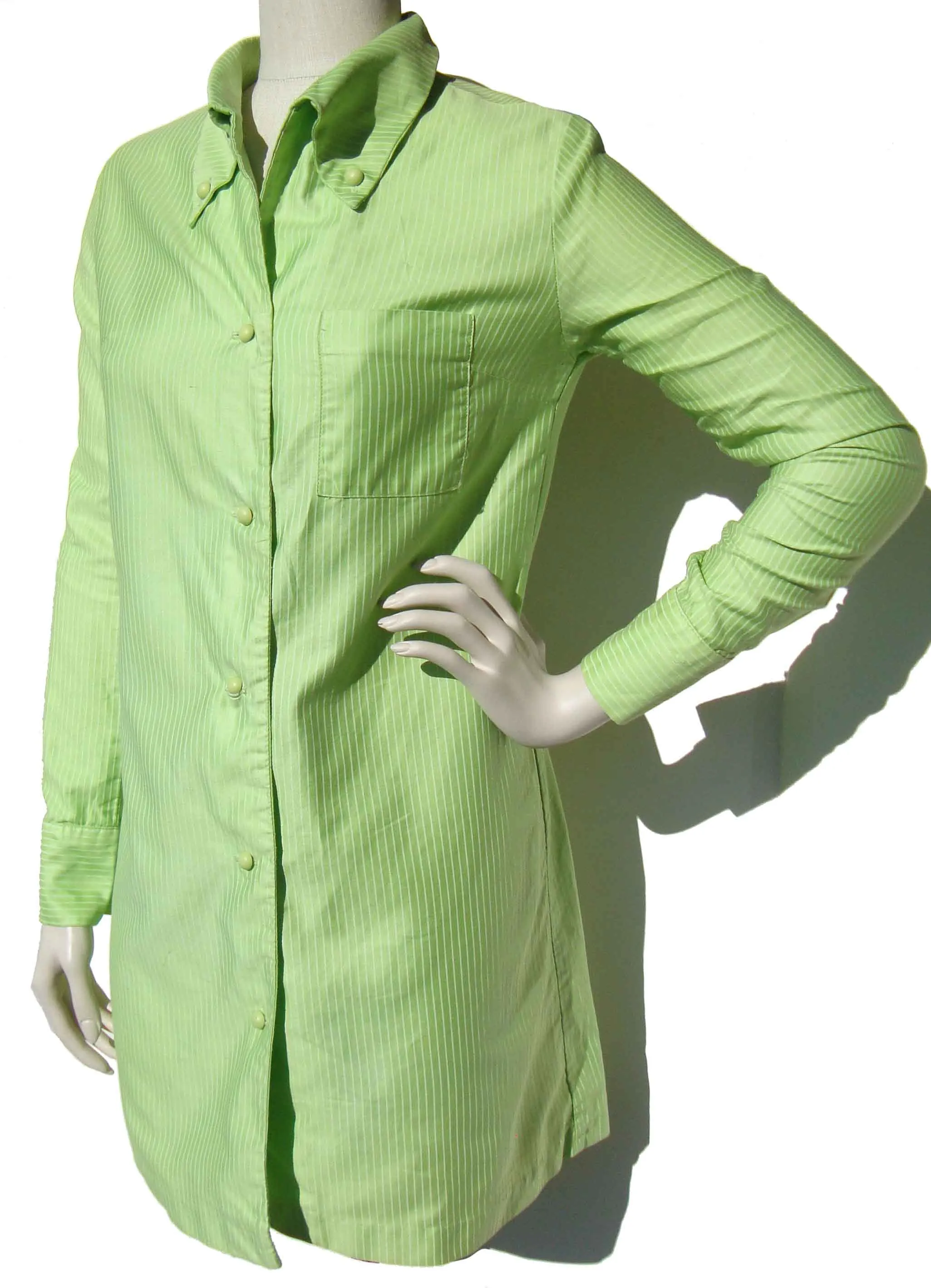 Vintage 60s Shirt Dress Beach Cover Up Cole of California M