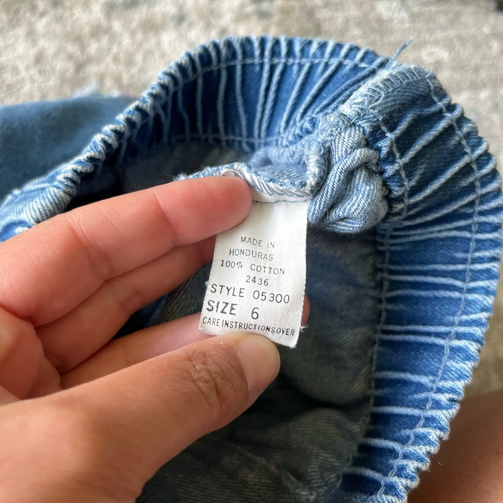 Vintage Blue Jean Ribbon Shorts 6