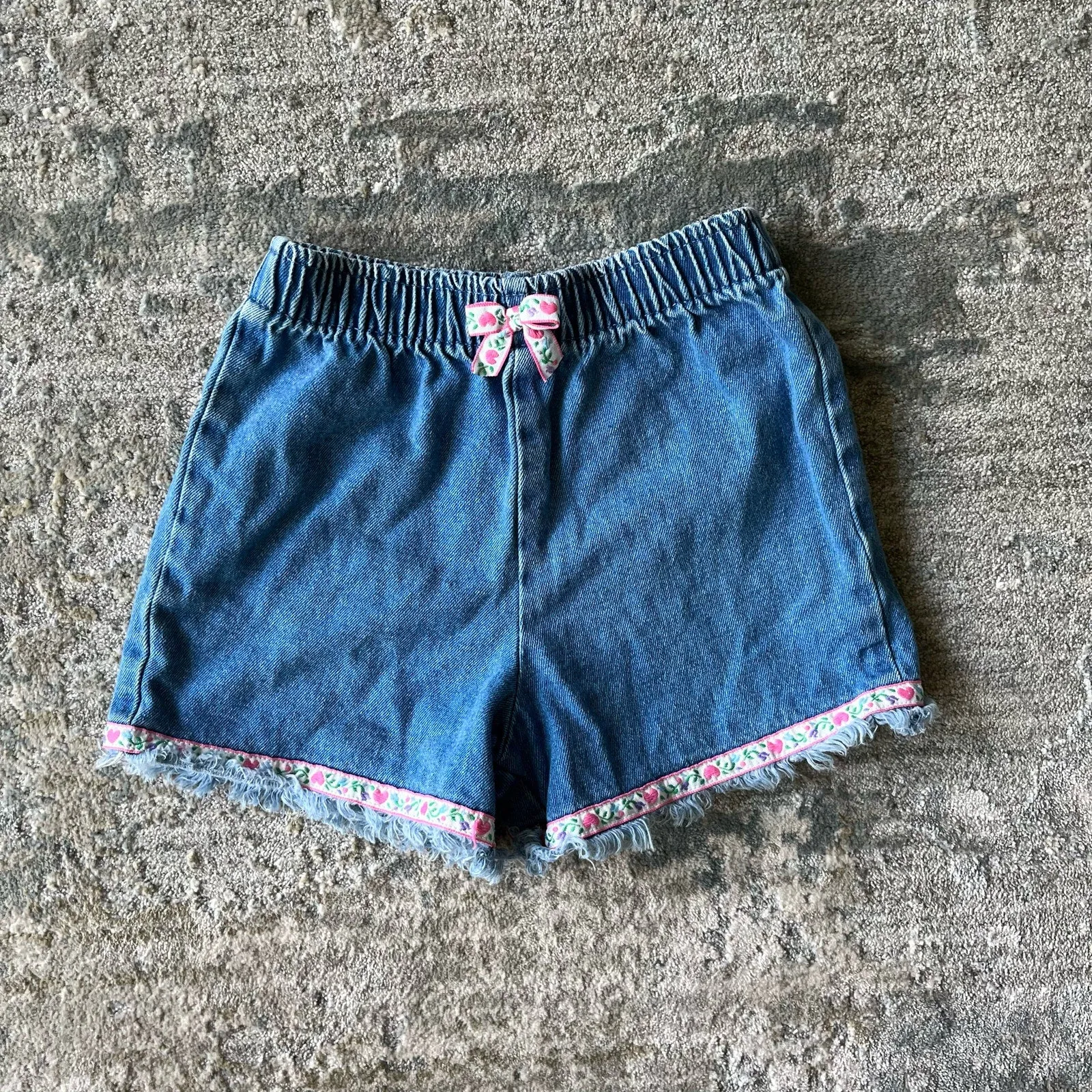Vintage Blue Jean Ribbon Shorts 6