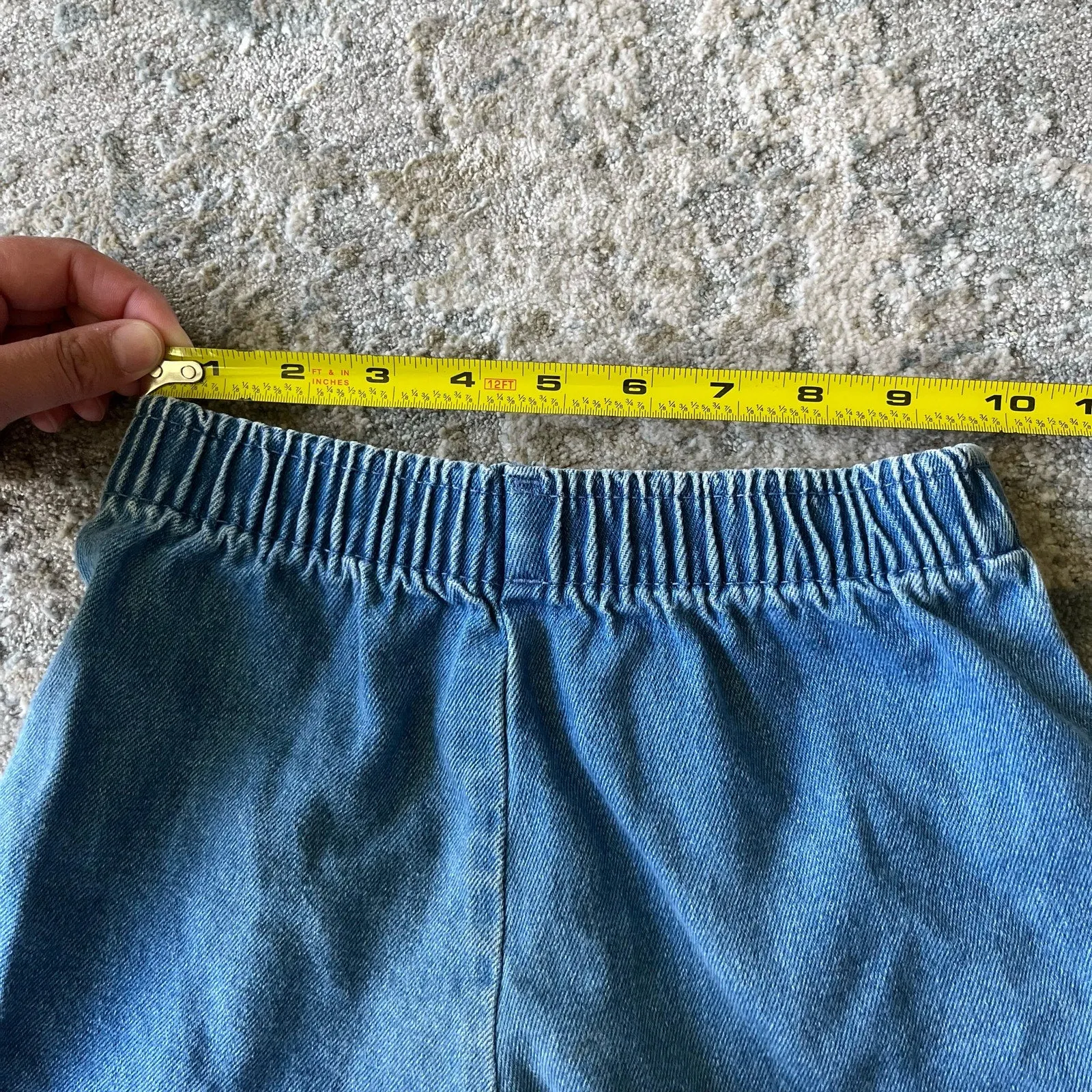 Vintage Blue Jean Ribbon Shorts 6