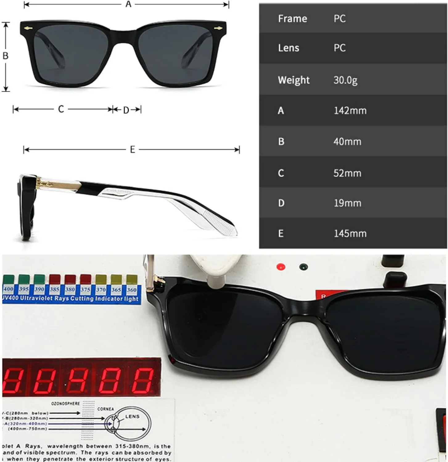 Vintage Women Luxury Sunglasses Fashion Rivets Blue Green Shades Uv400 Men