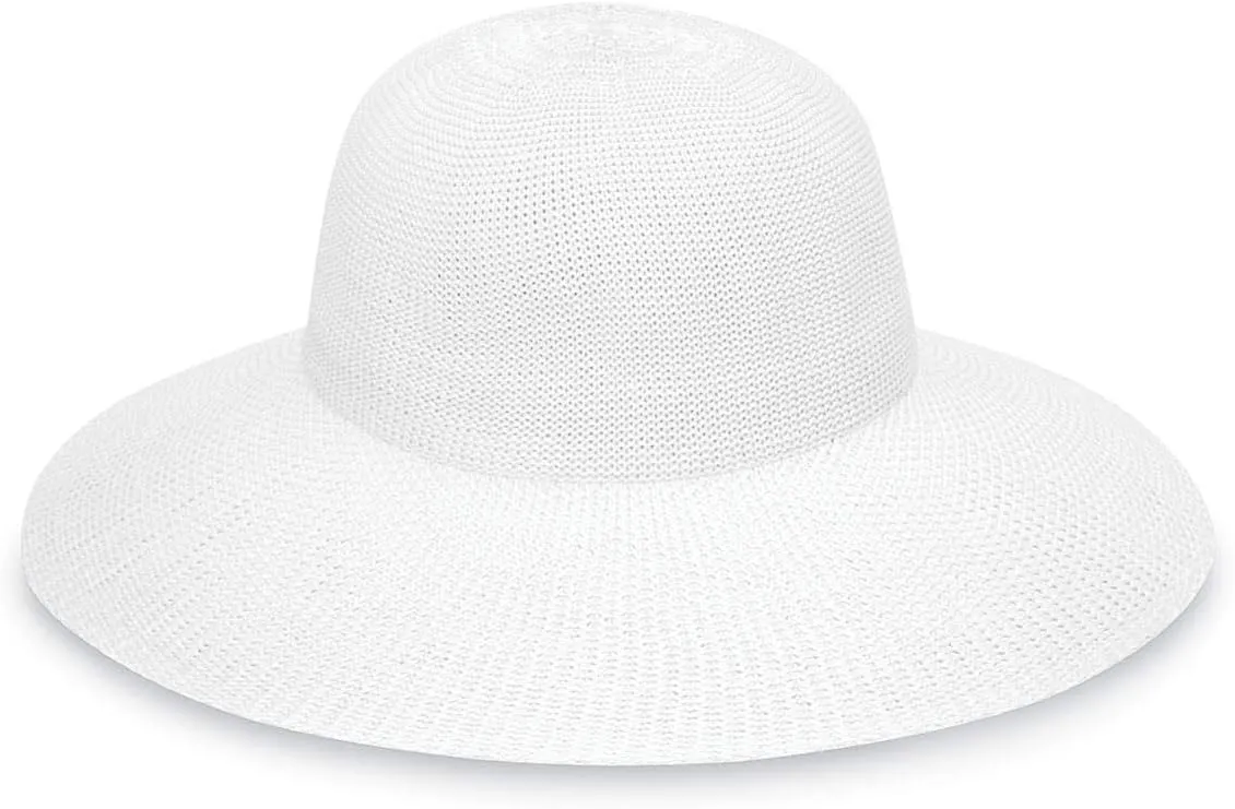 Wallaroo Hat Company Women’s Victoria Diva Sun Hat – Wide Brim, Packable, Adjustable, Lightweight, Medium, Summer Beach Hat