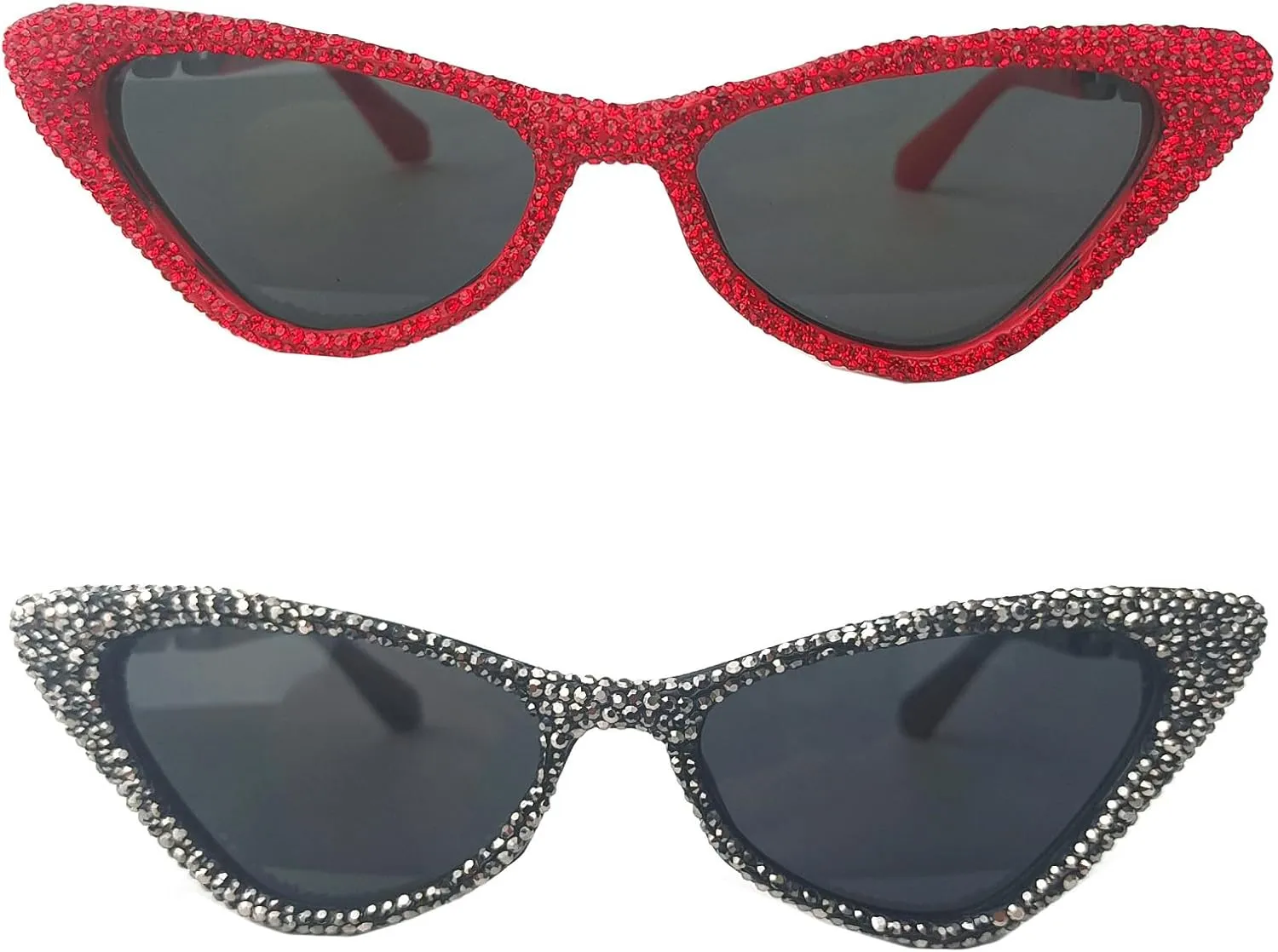willochra Bling Rhinestones Sunglasses Women Cat Eye Diamond Sun Glasses Female Fashion Square Eyeglasses