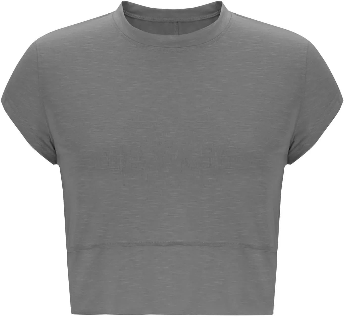 Women's Short Sleeve Workout Shirts Crewneck Sports Yoga Running Flowy Summer Tops Solid Color Basic Tee