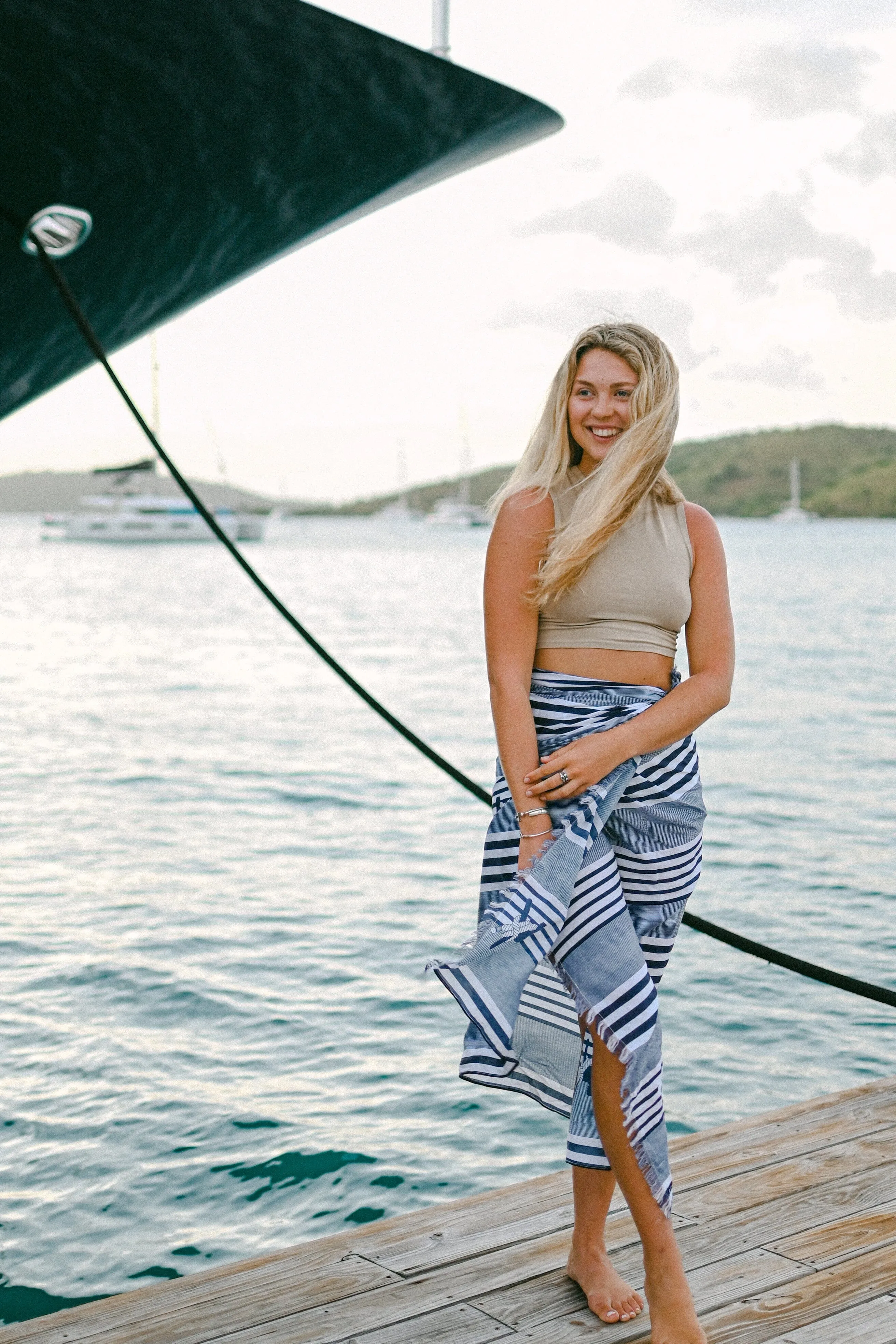 Women's Stripe Sarong