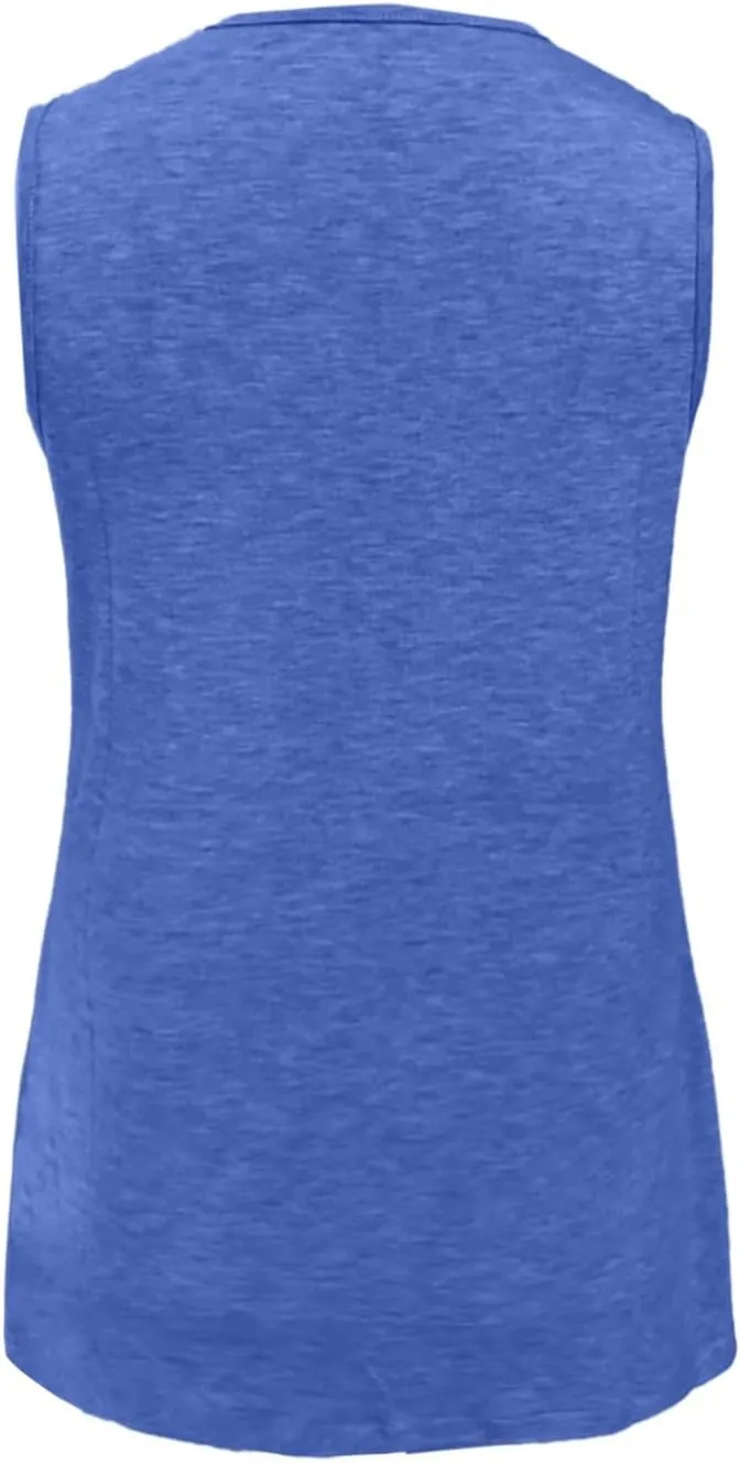 Womens Tank Tops 2025 Sleeveless Summer Vacation Beach Tee Shirts V Neck Comfy Casual Flowy T Shirts