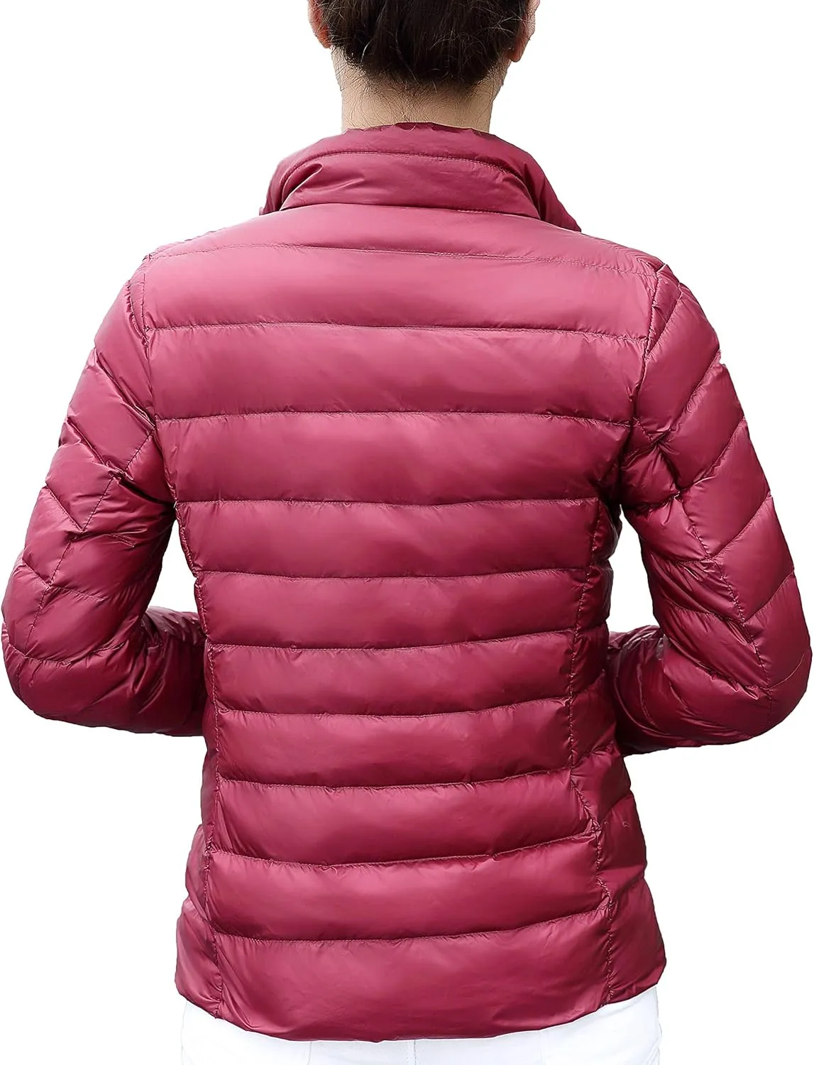Women's Ultra Light Weight Outdoor Coat Packable Outwear Puffer Down Jacket