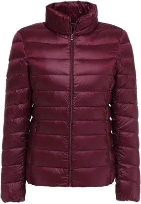 Women's Ultra Light Weight Outdoor Coat Packable Outwear Puffer Down Jacket